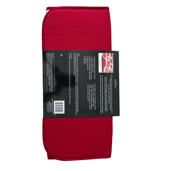 The ORIGINAL Dish Drying Mat XL Holiday Red & White Fall Floral Decor 18x24 NEW - Picture 7 of 15